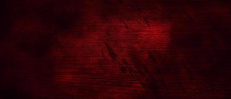 Scary Red and black horror background. Dark grunge red concrete photo