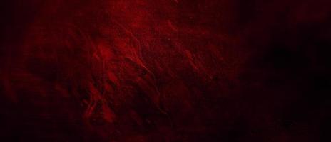 Scary Red and black horror background. Dark grunge red concrete photo