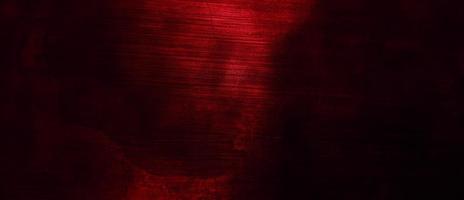 Scary Red and black horror background. Dark grunge red concrete photo