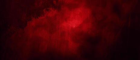 Scary Red and black horror background. Dark grunge red concrete photo