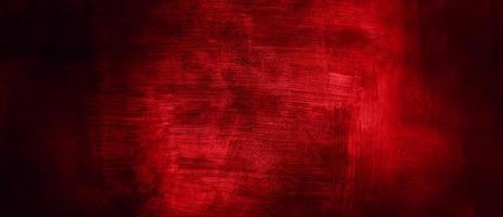 Scary Red and black horror background. Dark grunge red concrete photo