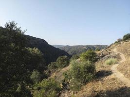 mountain scenery in the arribes del duero, salamanca, spain. photo