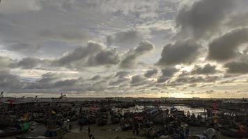 Sunset on blue sky. Blue sky with some clouds. blue sky clouds, summer skies, cloudy blue sky photo