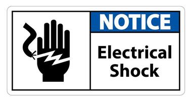 Electrical Shock Electrocution Symbol Sign Isolate On White Background,Vector Illustration EPS.10 vector