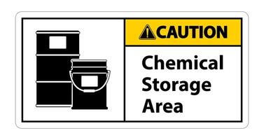 Caution Chemical Storage Symbol Sign Isolate on transparent Background,Vector Illustration vector