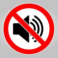 Do not make a loud noise. No speaker. No sound icon vector