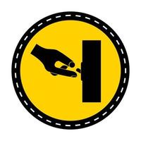 PPE Icon.Switch Off Symbol Sign On black Background vector
