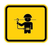 PPE Icon.Use Safety Belts Symbol Sign Isolate On White Background,Vector Illustration EPS.10 vector