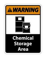 Warning Chemical Storage Symbol Sign Isolate on transparent Background,Vector Illustration vector