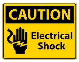 Electrical Shock Electrocution Symbol Sign, Vector Illustration, Isolate On White Background Label .EPS10