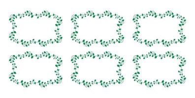 Hand Drawn Borders Elements Set Collection, floral Swirl ornament Vector