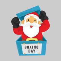 santa claus boxing day sale flat design banners template vector