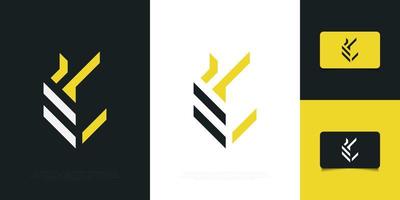 Plantilla de diseño de logotipo abstracto letra inicial e. logotipo del monograma de la letra e. símbolo del alfabeto gráfico para la identidad empresarial corporativa vector