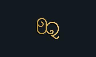 Luxury fashion initial letter OQ logo. vector