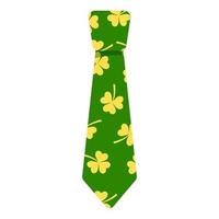 Tie decorated with elements for St.Patrick's Day. Vector.Cartoon style vector