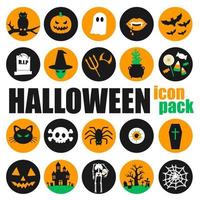Halloween Themed Vector Icons Pack