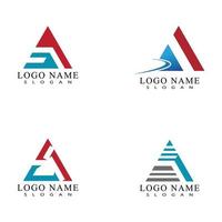 Futuristic Triangle Chain logo design inspiration vector