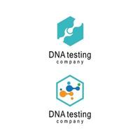 DNA gene Logo Template vector symbol illustration