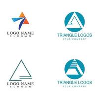 Futuristic Triangle Chain logo design inspiration vector