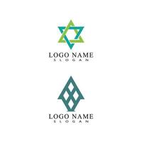 Futuristic Triangle Chain logo design inspiration vector