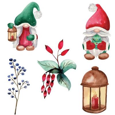 Christmas vector illustration design set