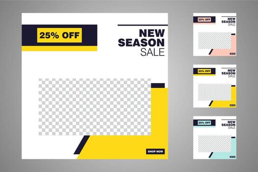 Suitable for social media posts templates and web or internet ads. vector