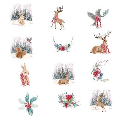 Christmas vector illustration set