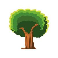 tree greenery plant vector