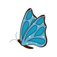 mariposa de dibujos animados lindo vector