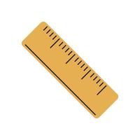 ruler measure utensil vector