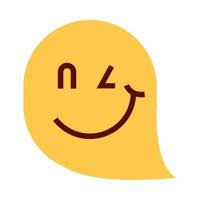 smile wink expression vector