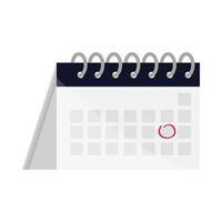 calendar date page vector