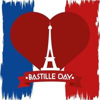 bastille day banner vector