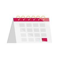 calendar with highlighted day vector