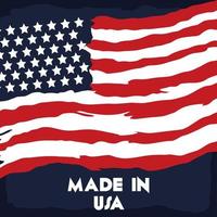 made in USA background vector