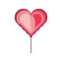 balloon shaped heart vector