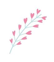 floral branch leaves vector