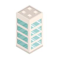 facade of a glass building vector