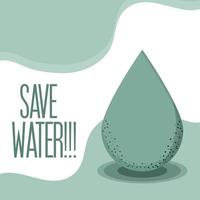 ahorra agua banner vector