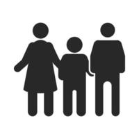 icono de familia de pictograma vector