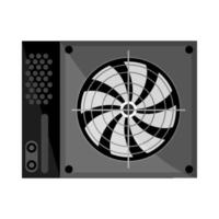 cpu fan device computer vector