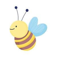 cute bee cartoon vector