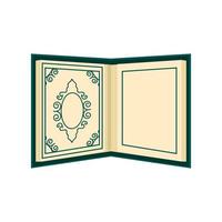 quran religious book vector