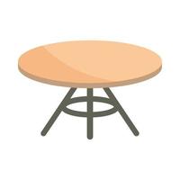 round table furniture vector