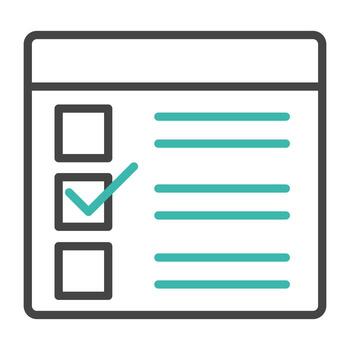 check list with mark vector