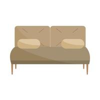 comfor sofa with cushions vector