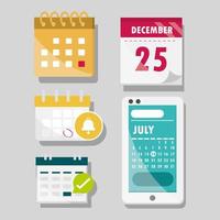 calendar generic and app vector