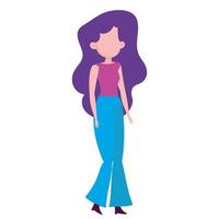 woman cartoon character vector