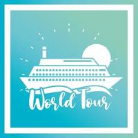 world tour poster vector