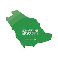 mapa de arabia saudita vector